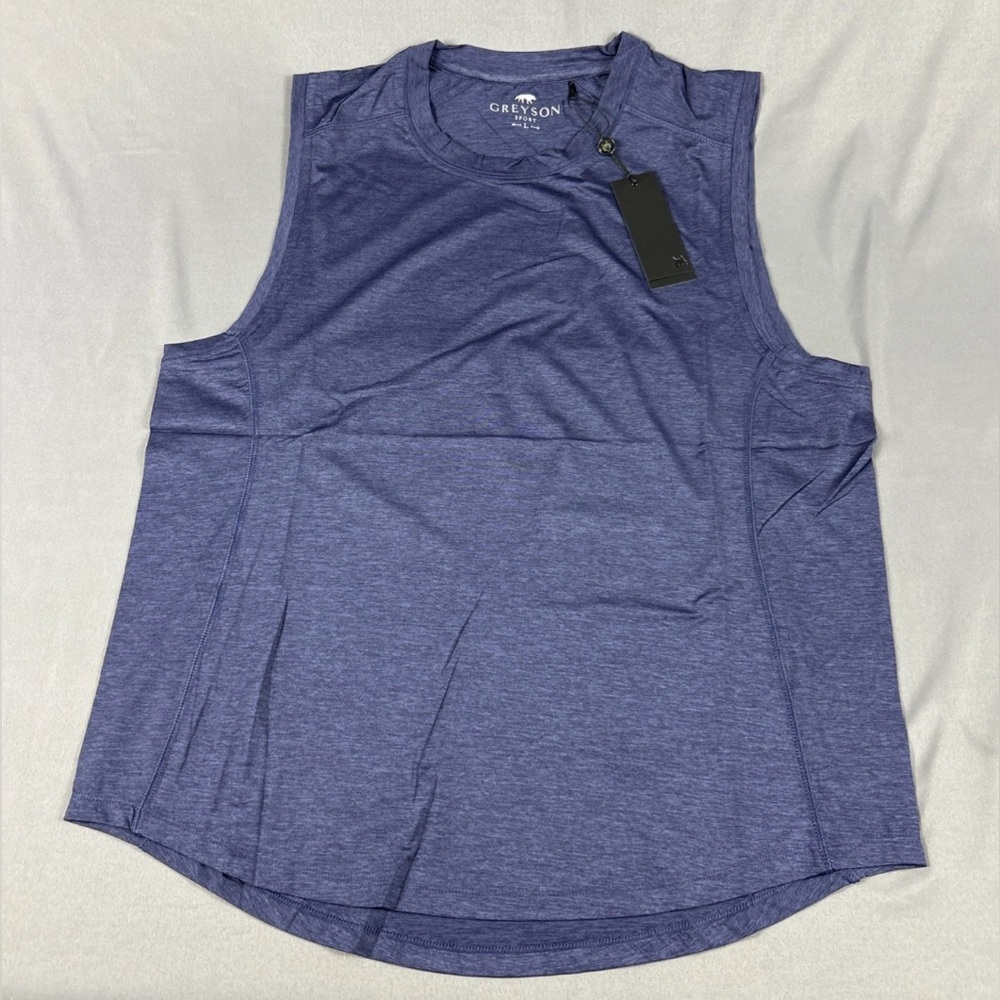 Greyson Shirt Tee T-Shirt Guide Sport Sleeveless Large Maltese Blue